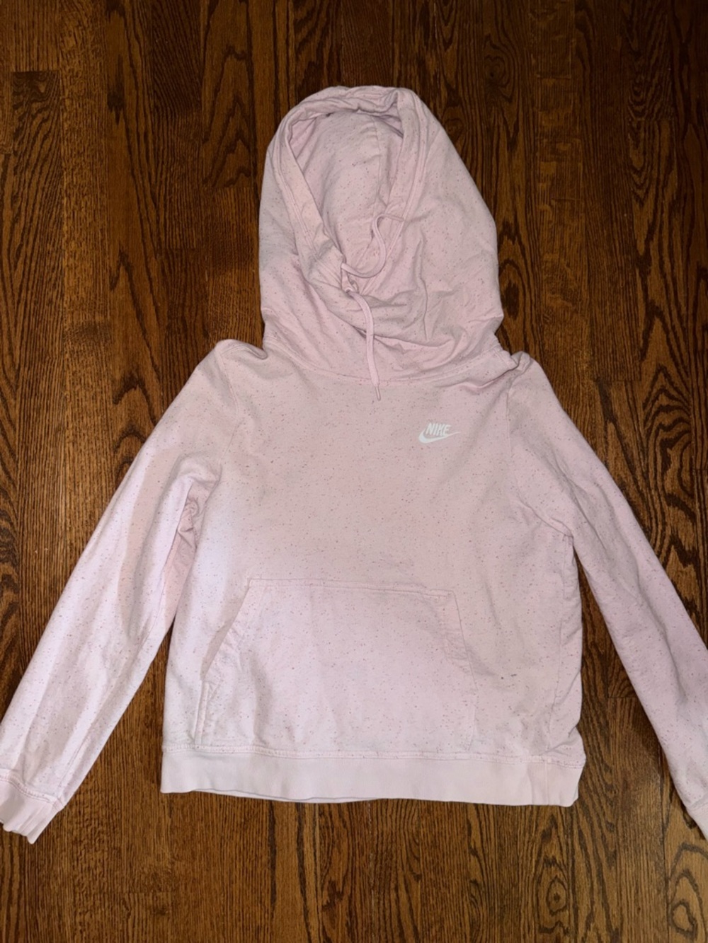 Nike Pink Speckled Pullover Hoodie